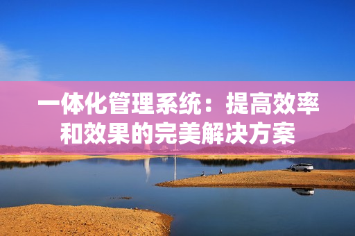 一體化管理系統：提高效率和效果的完美解決方案