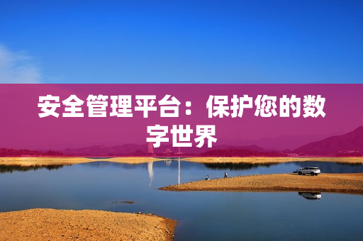 安全管理平臺：保護您的數字世界