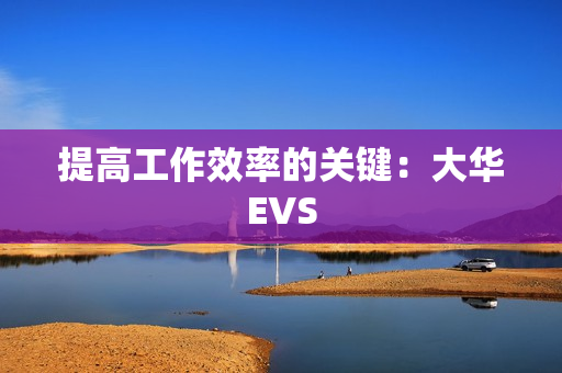 提高工作效率的關鍵：大華EVS