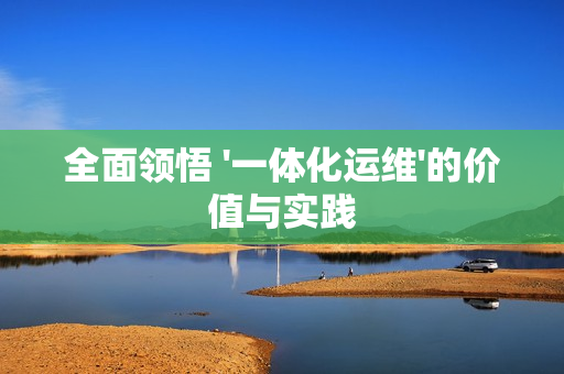 全面領悟 '一體化運維'的價值與實踐