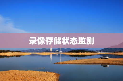 錄像存儲狀態(tài)監(jiān)測