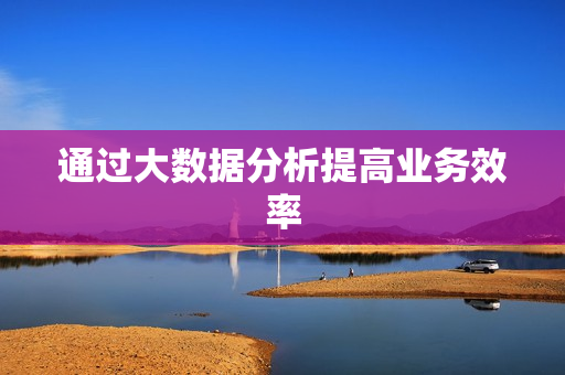 通過大數據分析提高業務效率