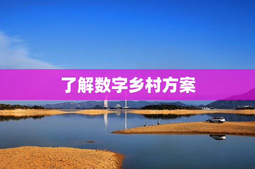 了解數(shù)字鄉(xiāng)村方案